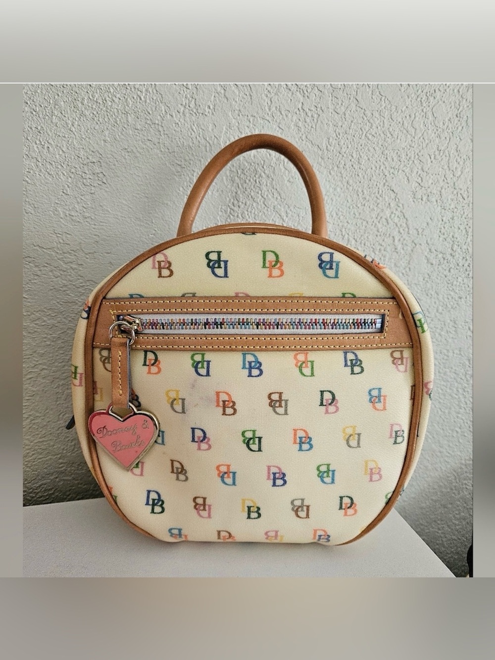 Y2k Dooney And Bourke Rainbow Monogram Backpack